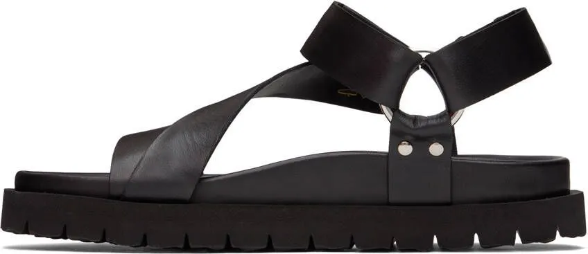 Black Sun Rider Sandals by Pierre Hardy