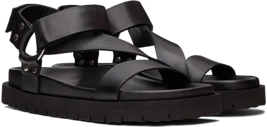 Black Sun Rider Sandals by Pierre Hardy