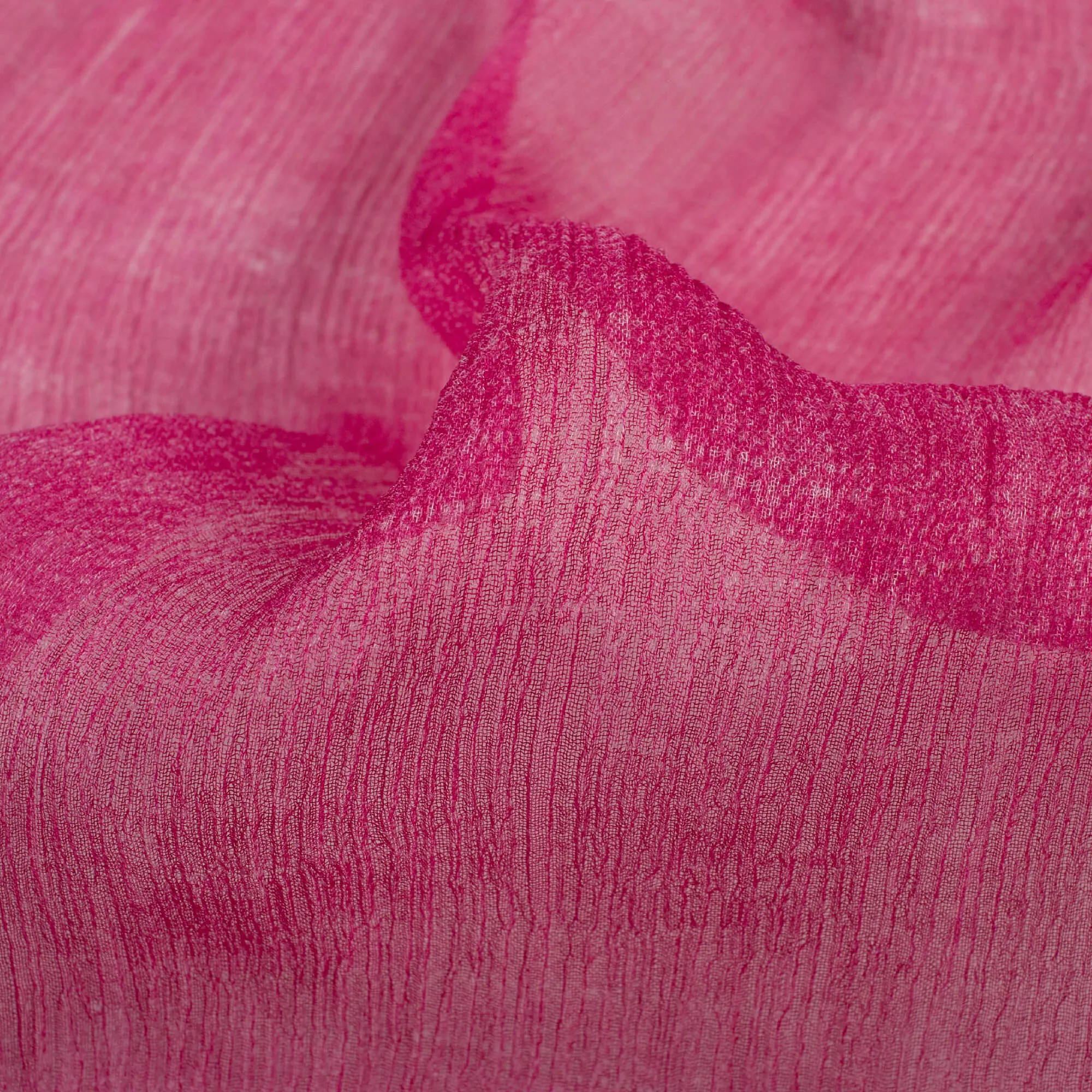 Pink Bemberg Chiffon Fabric with Digital Print Texture Pattern