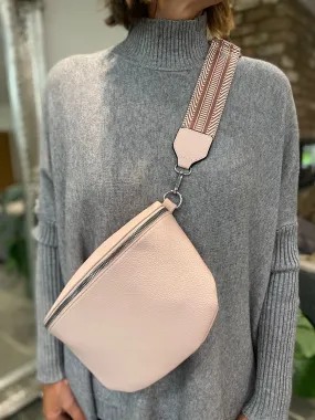 Pink Multi-Way Bag with Strap Detail