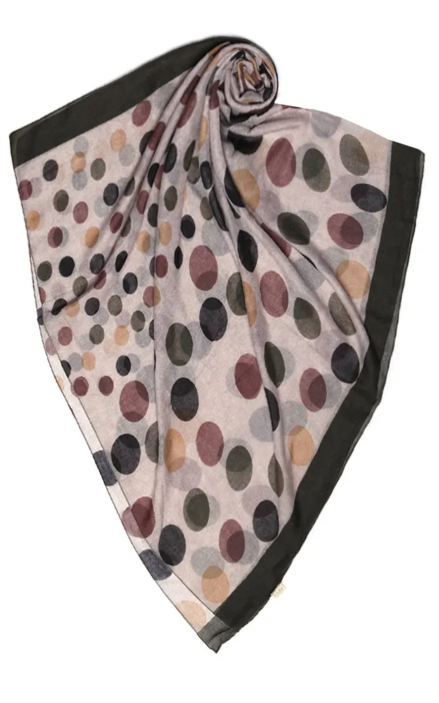 Polka Dot Pattern Long Scarf