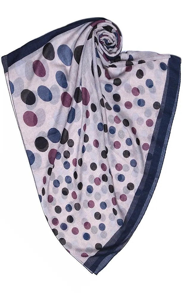 Polka Dot Pattern Long Scarf