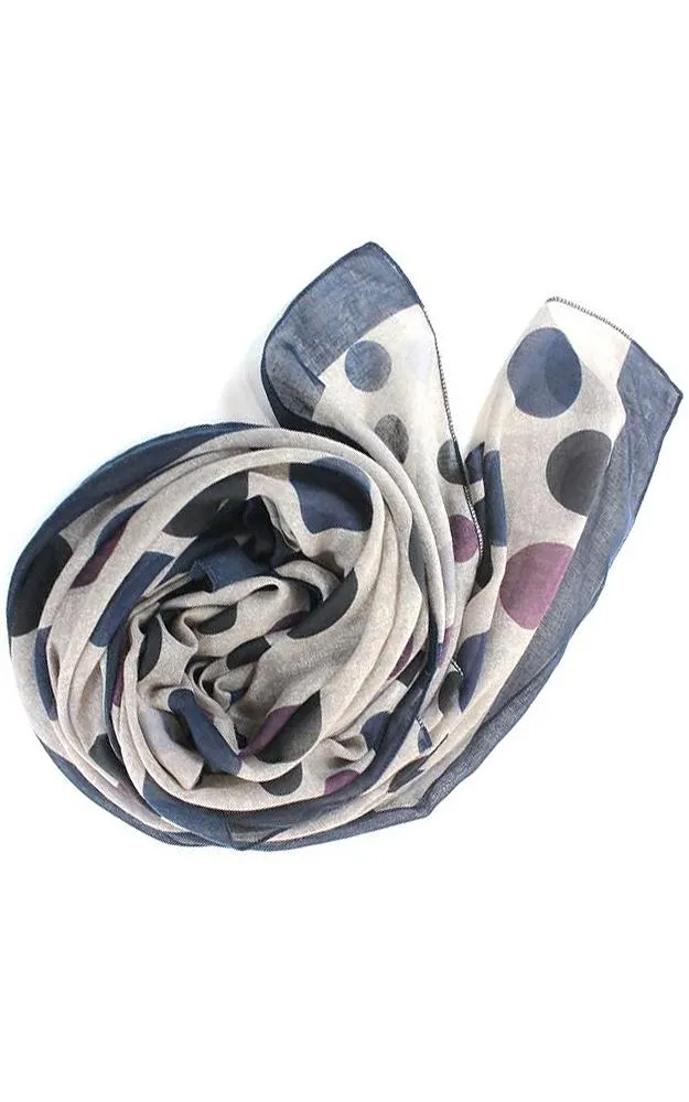 Polka Dot Pattern Long Scarf