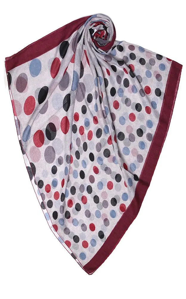 Polka Dot Pattern Long Scarf