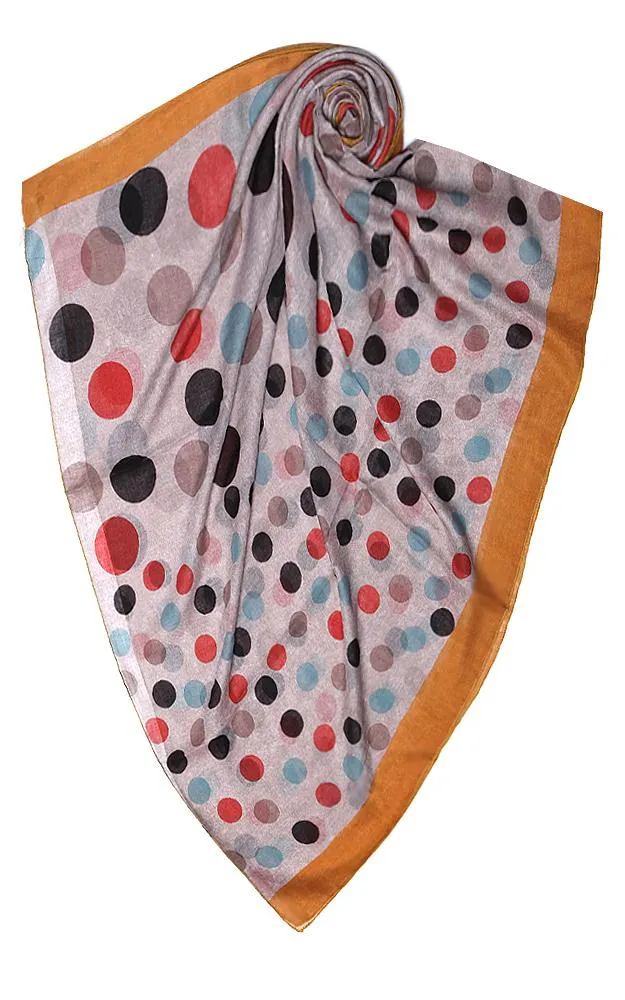 Polka Dot Pattern Long Scarf