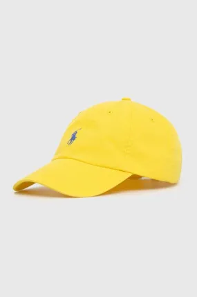 Yellow Polo Ralph Lauren Cotton Baseball Cap 710667709