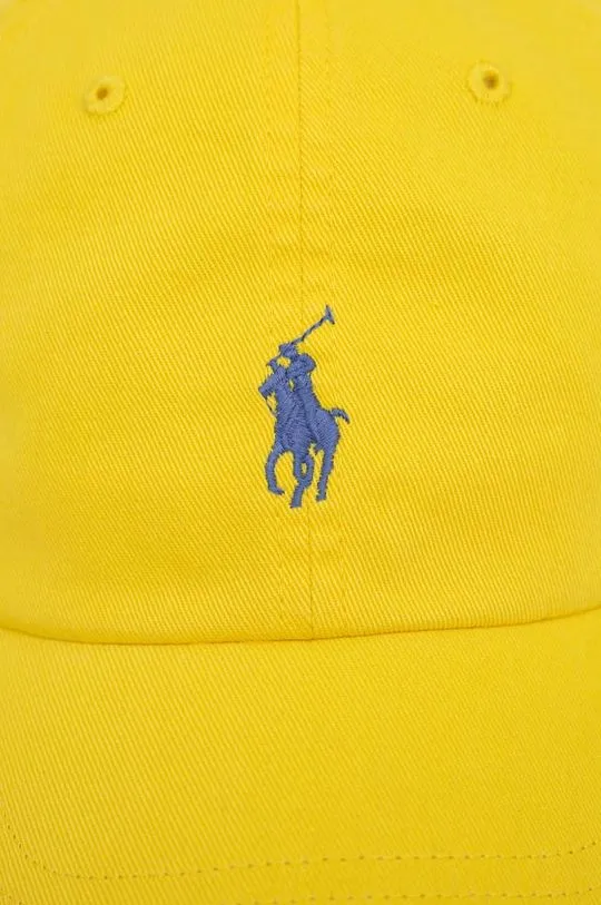 Yellow Polo Ralph Lauren Cotton Baseball Cap 710667709