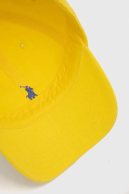 Yellow Polo Ralph Lauren Cotton Baseball Cap 710667709