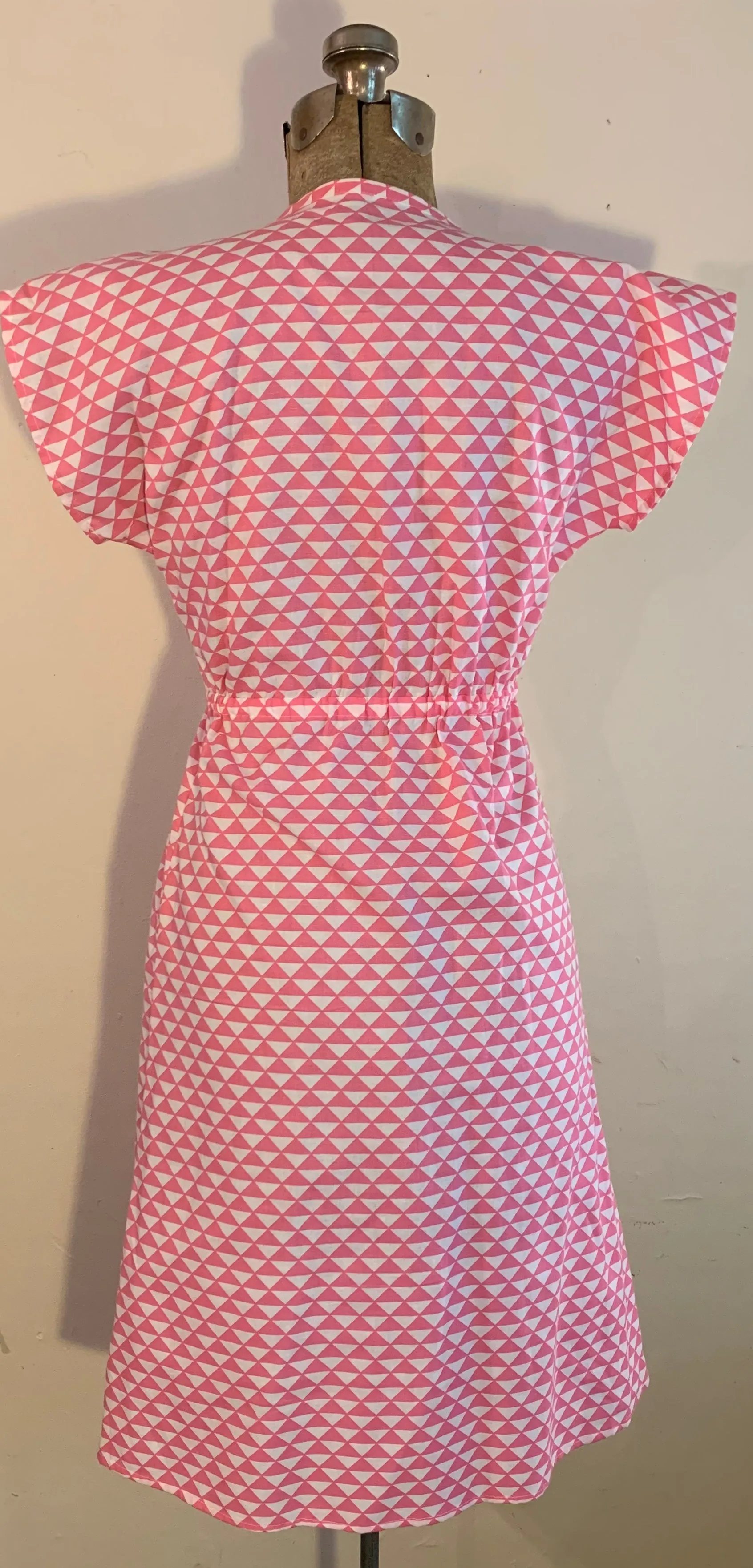 Pink Triangles Pull Over Dress