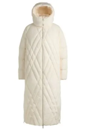 Quilted Coat Adjustable Hood Down