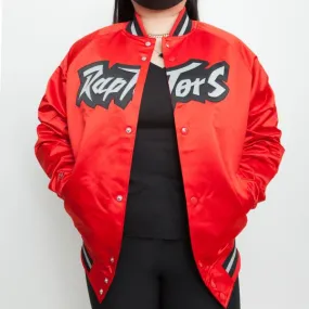 Raptors Lightweight Satin Jacket Red by MITCHELL & NESS Men