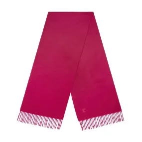 Raspberry Cashmere Scarf - 100% Pure Cashmere Material