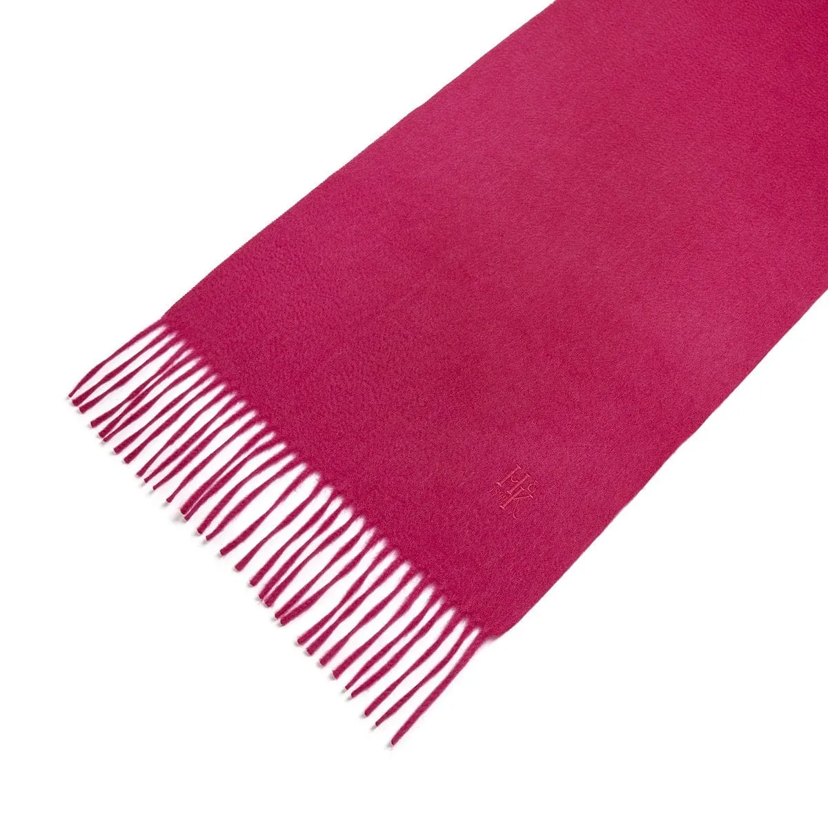 Raspberry Cashmere Scarf - 100% Pure Cashmere Material