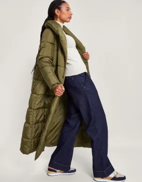 Recycled Polyester Green Shaw Coat