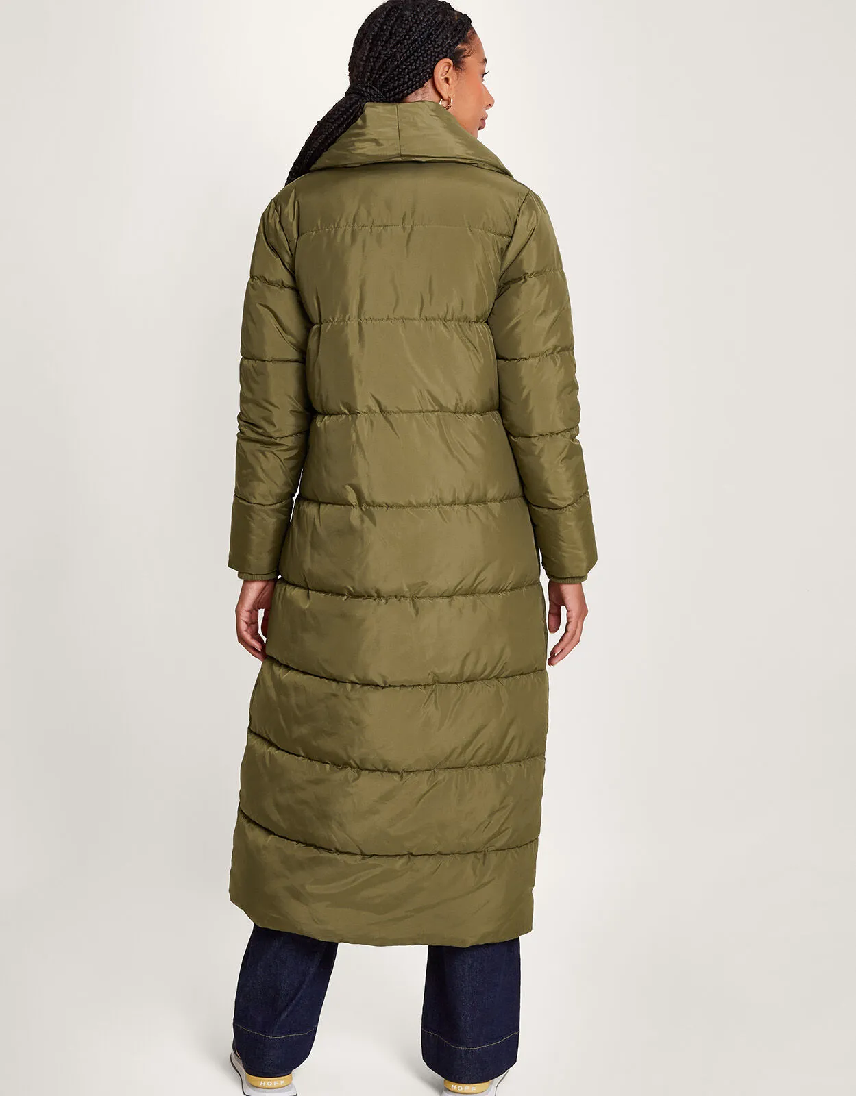 Recycled Polyester Green Shaw Coat