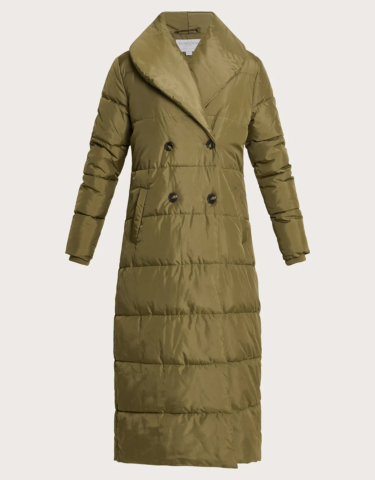 Recycled Polyester Green Shaw Coat