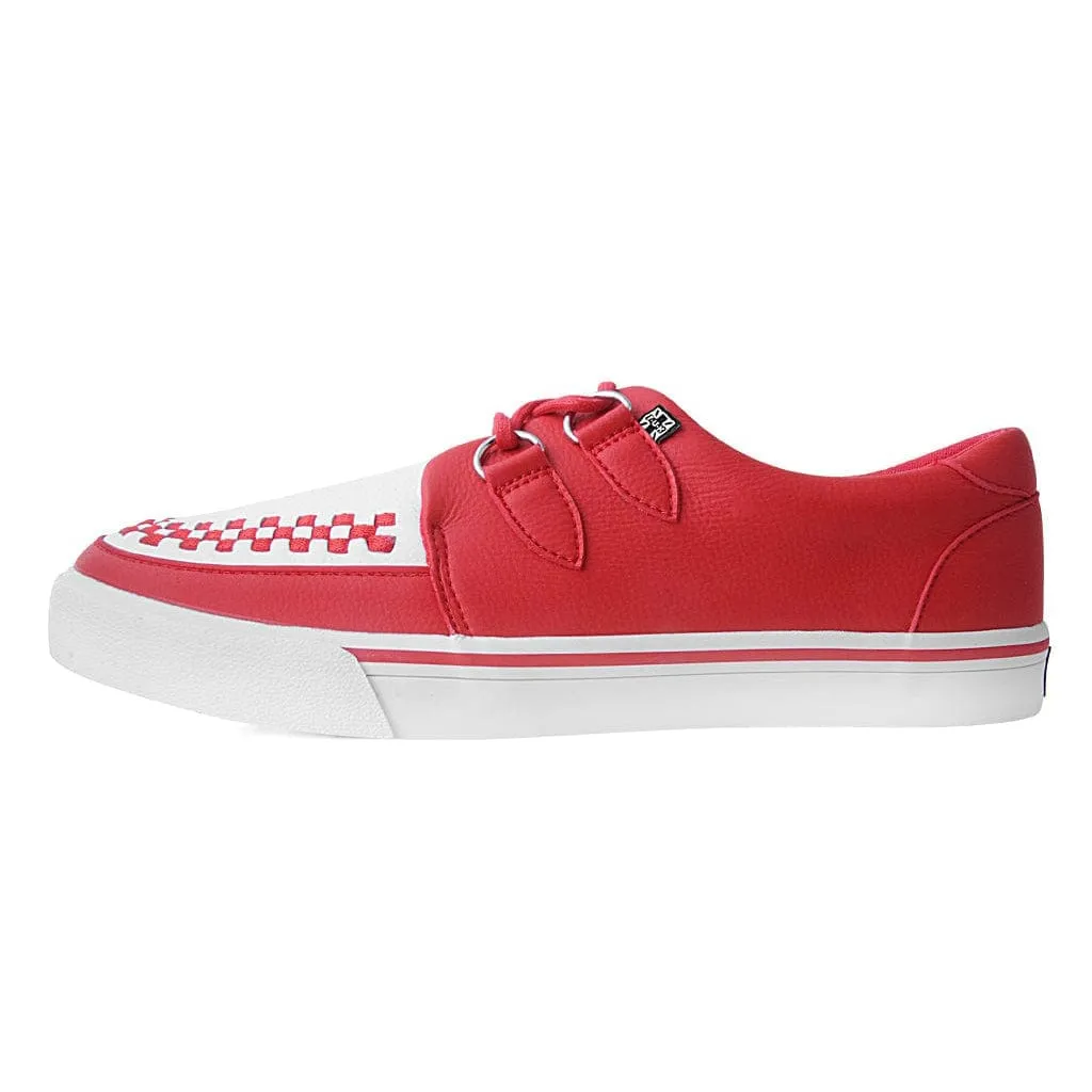 Red & White Creeper Sneaker