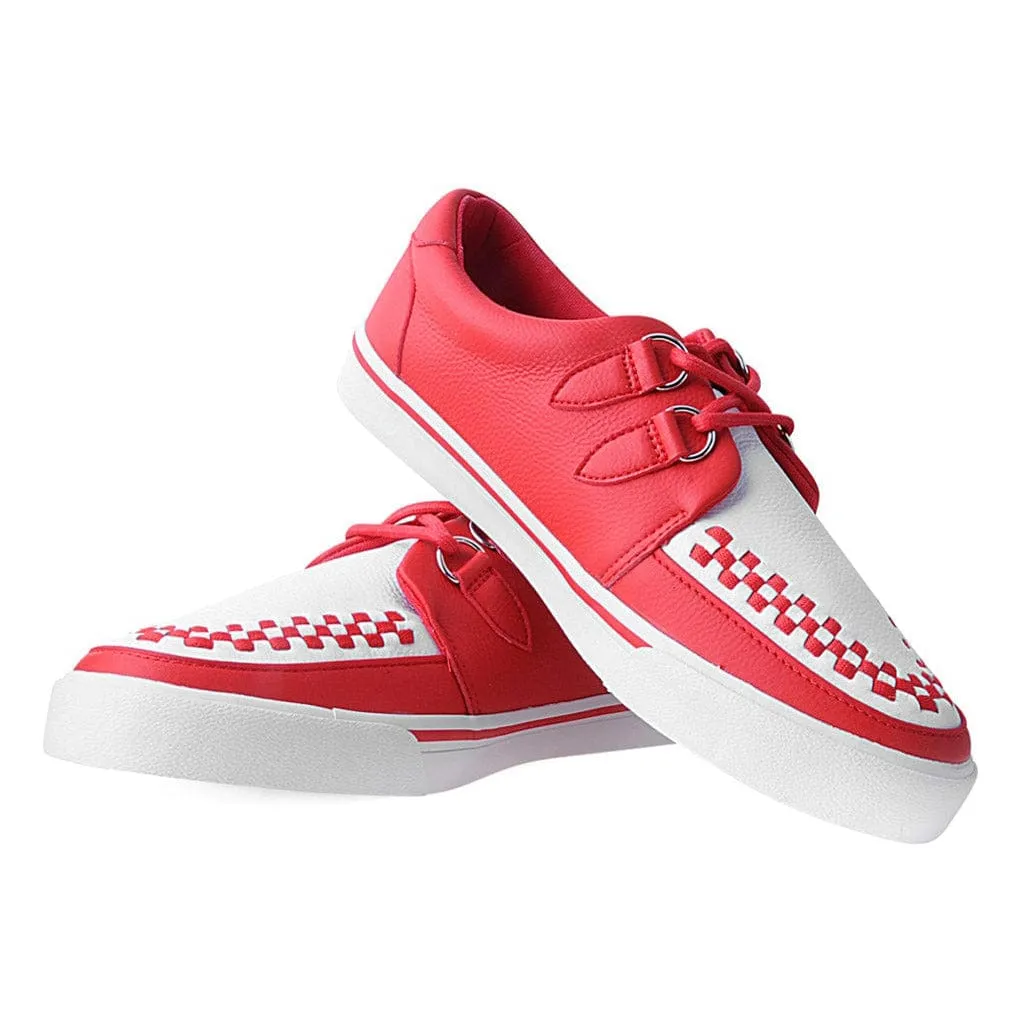 Red & White Creeper Sneaker