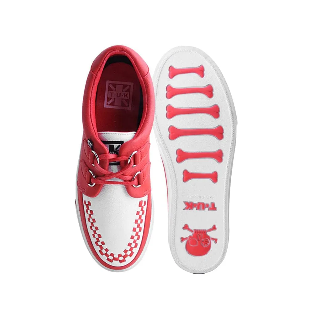 Red & White Creeper Sneaker