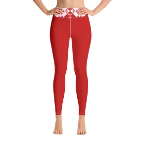 Red Xene Yoga Leggings