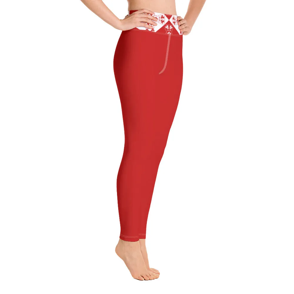 Red Xene Yoga Leggings