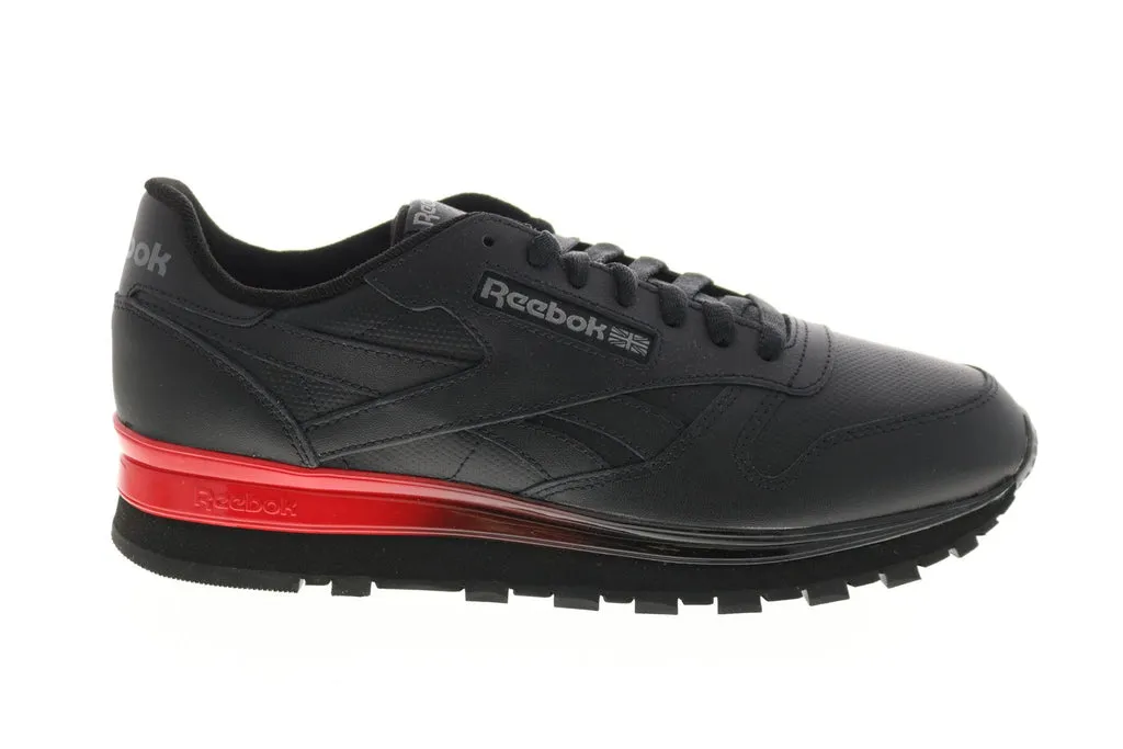 Reebok Classic Leather MU FY2760 Men's Black Leather Lifestyle Sneakers Shoes