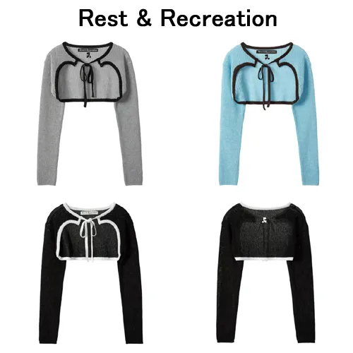 Street Style Elegant Style Logo Cardigans by Rest & Recreation