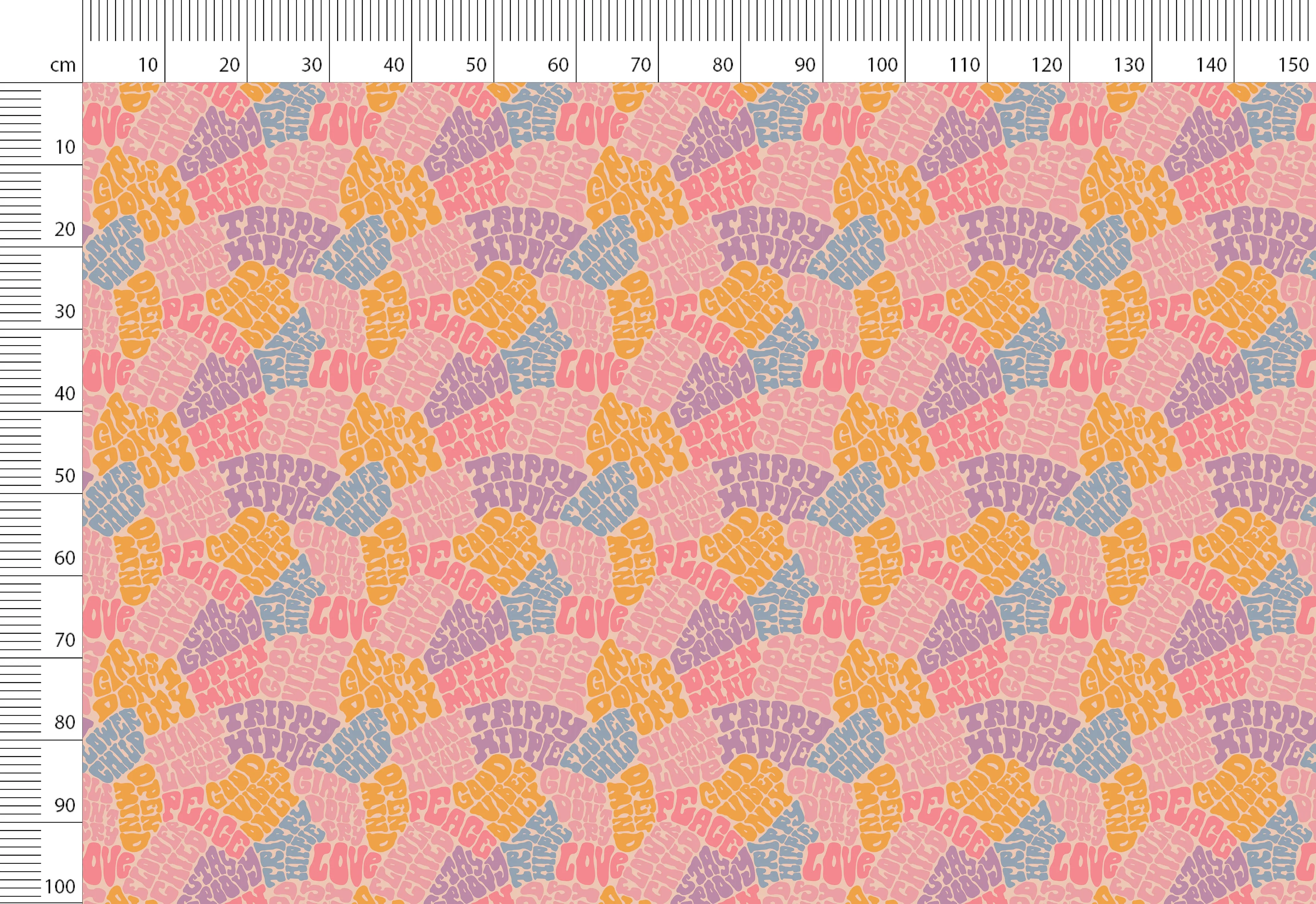 Retro Funky Print Linen Fabric for Clothing, Bedding, Curtains & Upholstery- By the Yard or Meter