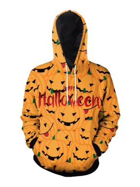 Scary Polyester Men's Hoodie with Long Sleeves