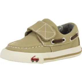 See Kai Run Toddler Boy's Khaki Elias Boat Shoes Size: 8T