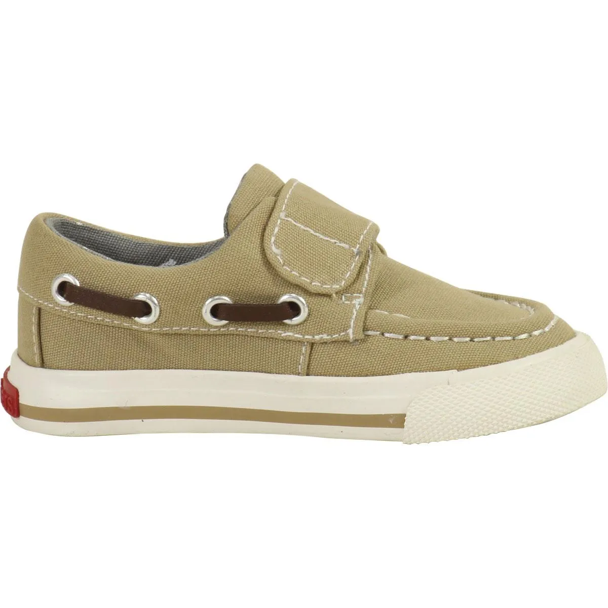 See Kai Run Toddler Boy's Khaki Elias Boat Shoes Size: 8T