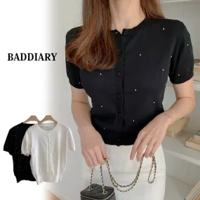 Short Sleeve Cardigans - BADDIARY