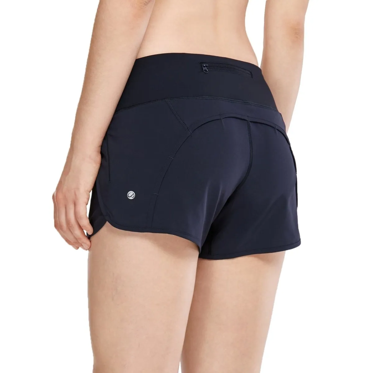 Women's Sport Shorts with Zippered Pocket CRZ Yoga - R403