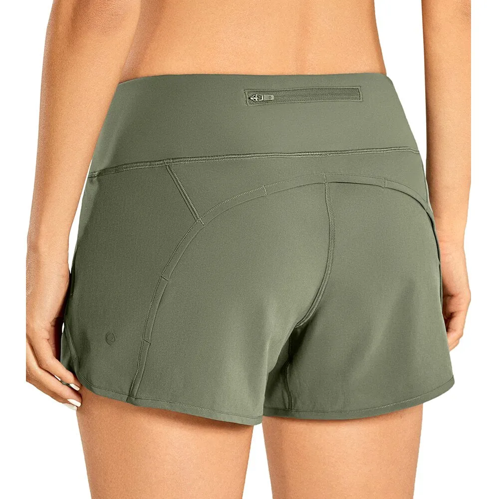 Women's Sport Shorts with Zippered Pocket CRZ Yoga - R403