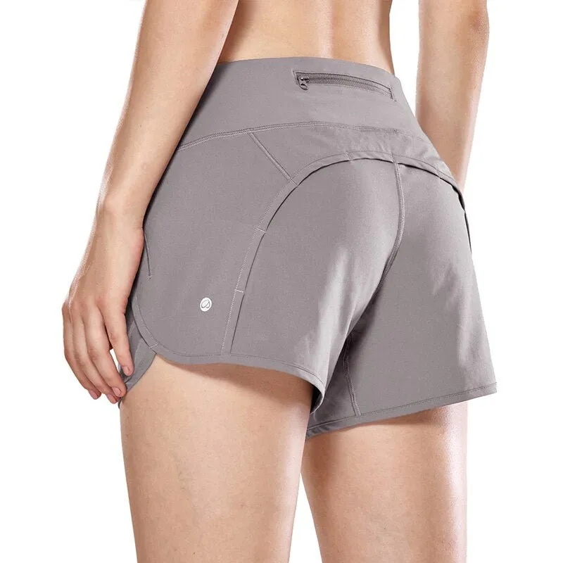 Women's Sport Shorts with Zippered Pocket CRZ Yoga - R403