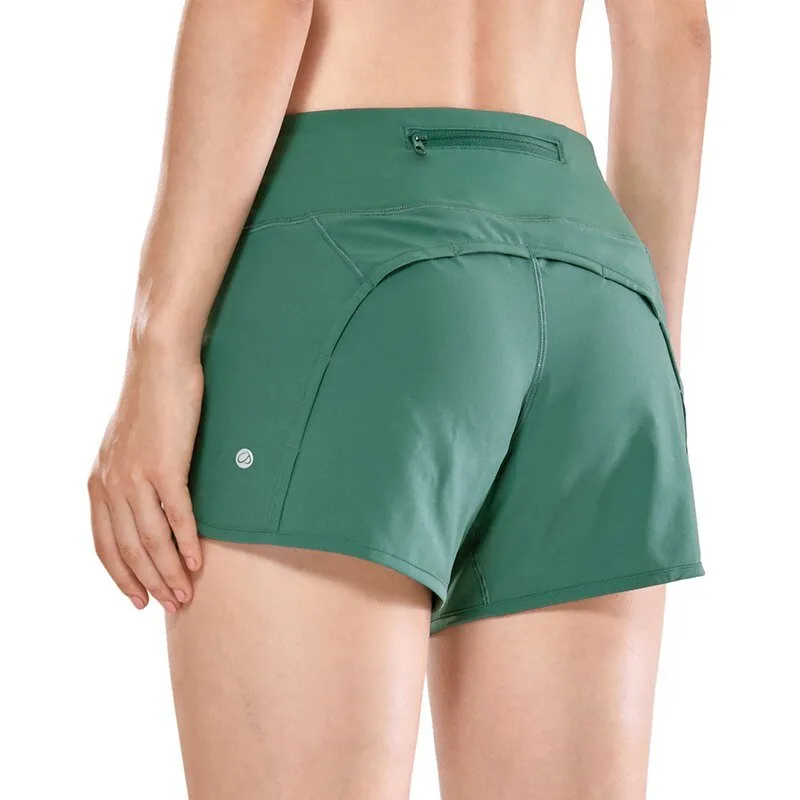 Women's Sport Shorts with Zippered Pocket CRZ Yoga - R403