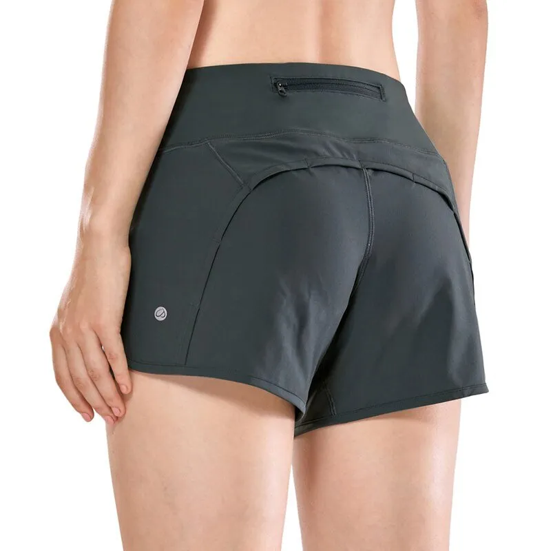 Women's Sport Shorts with Zippered Pocket CRZ Yoga - R403