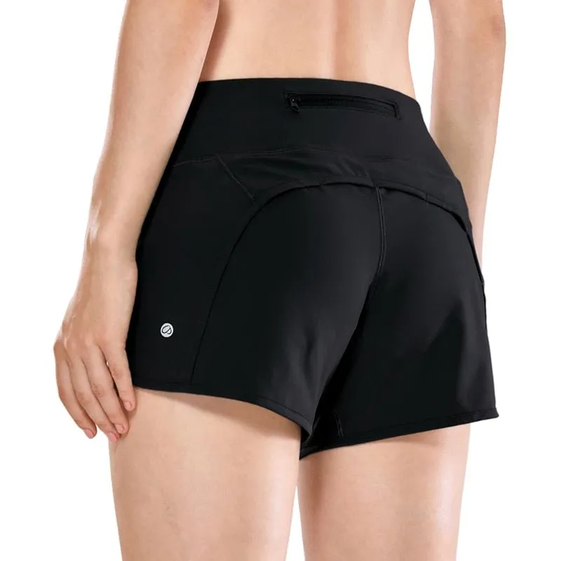 Women's Sport Shorts with Zippered Pocket CRZ Yoga - R403