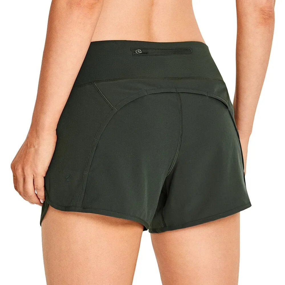 Women's Sport Shorts with Zippered Pocket CRZ Yoga - R403