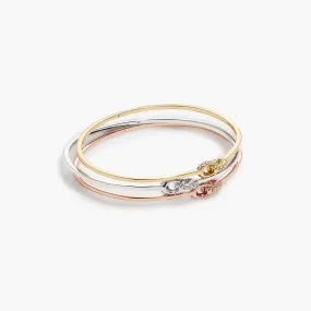 Signature Interlocking Bangle Bracelet Set