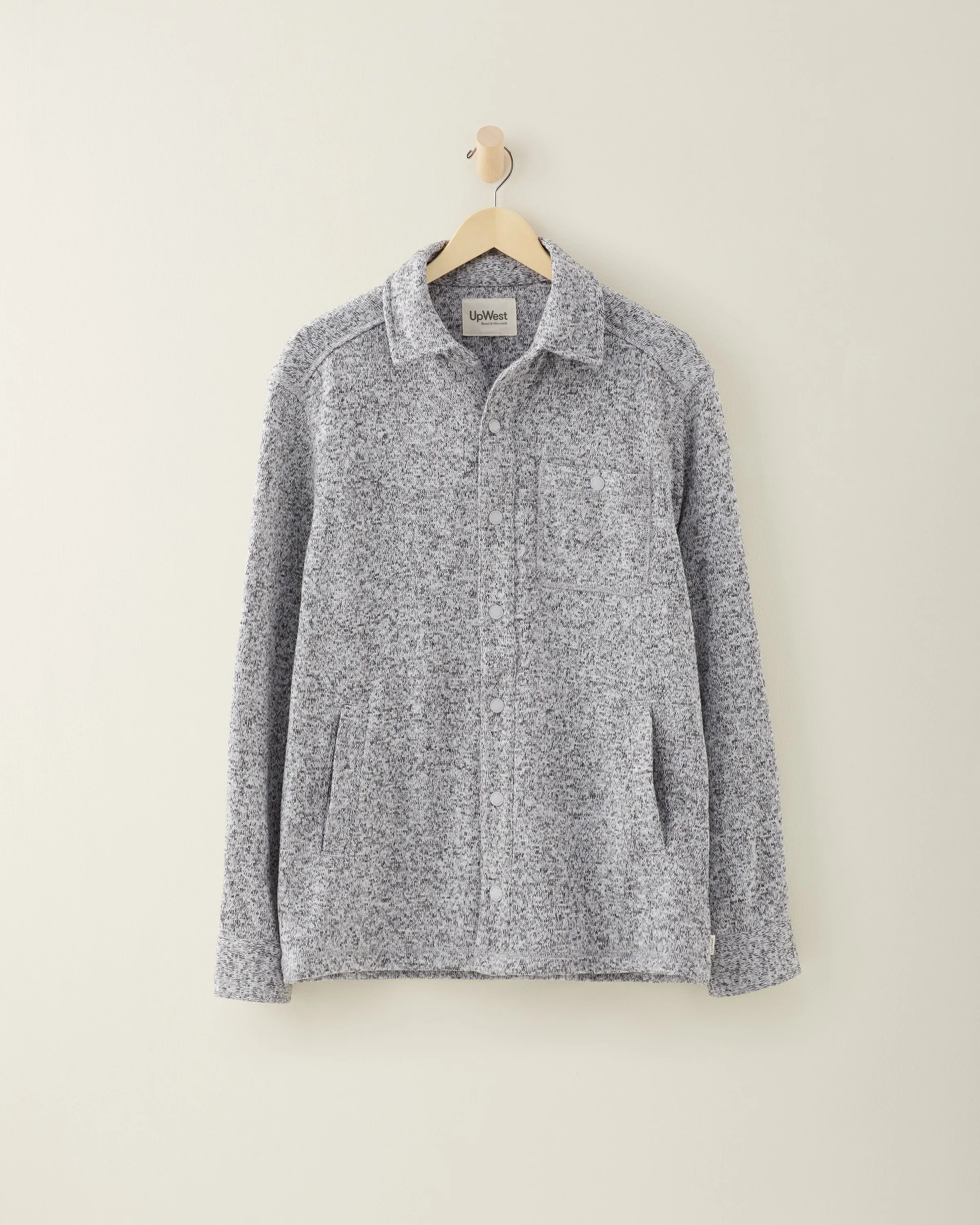 Simple Sweater Shirt Jacket