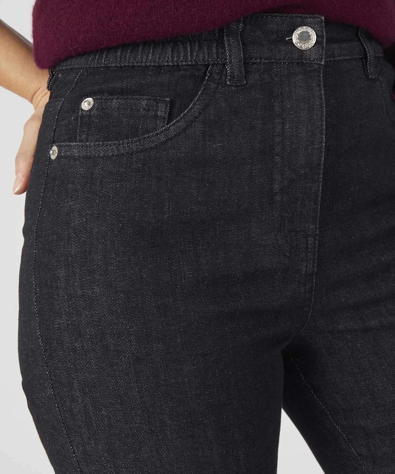 Slim Fit Jeans with Five Pockets