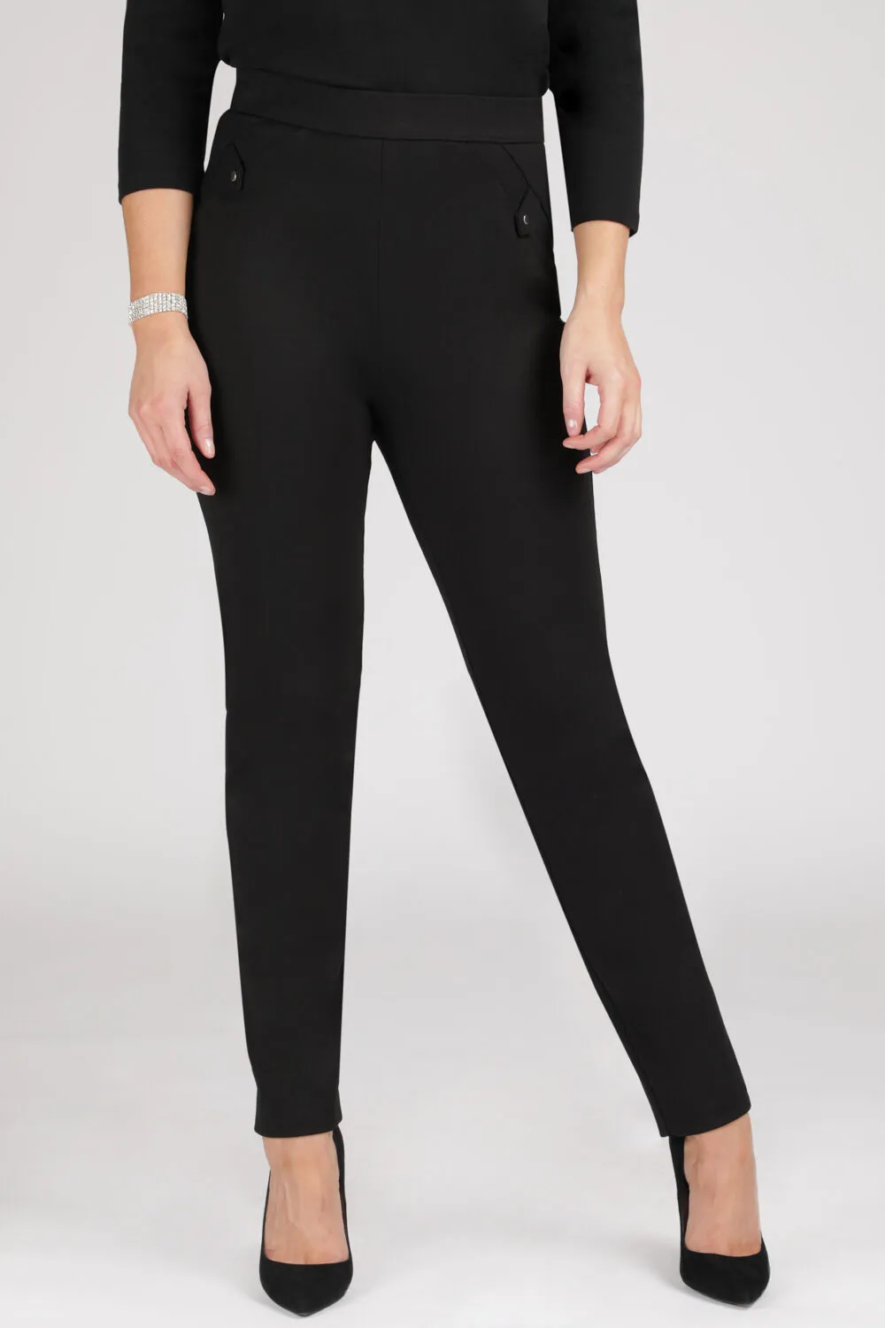 Ponte Slim Fit Elasticated Trousers