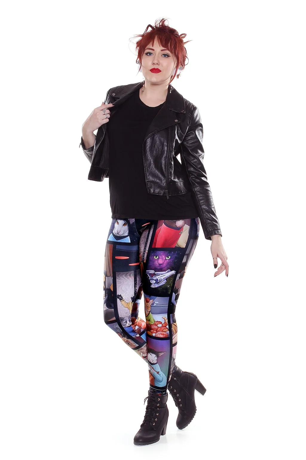 Space Cats Star Trek Leggings