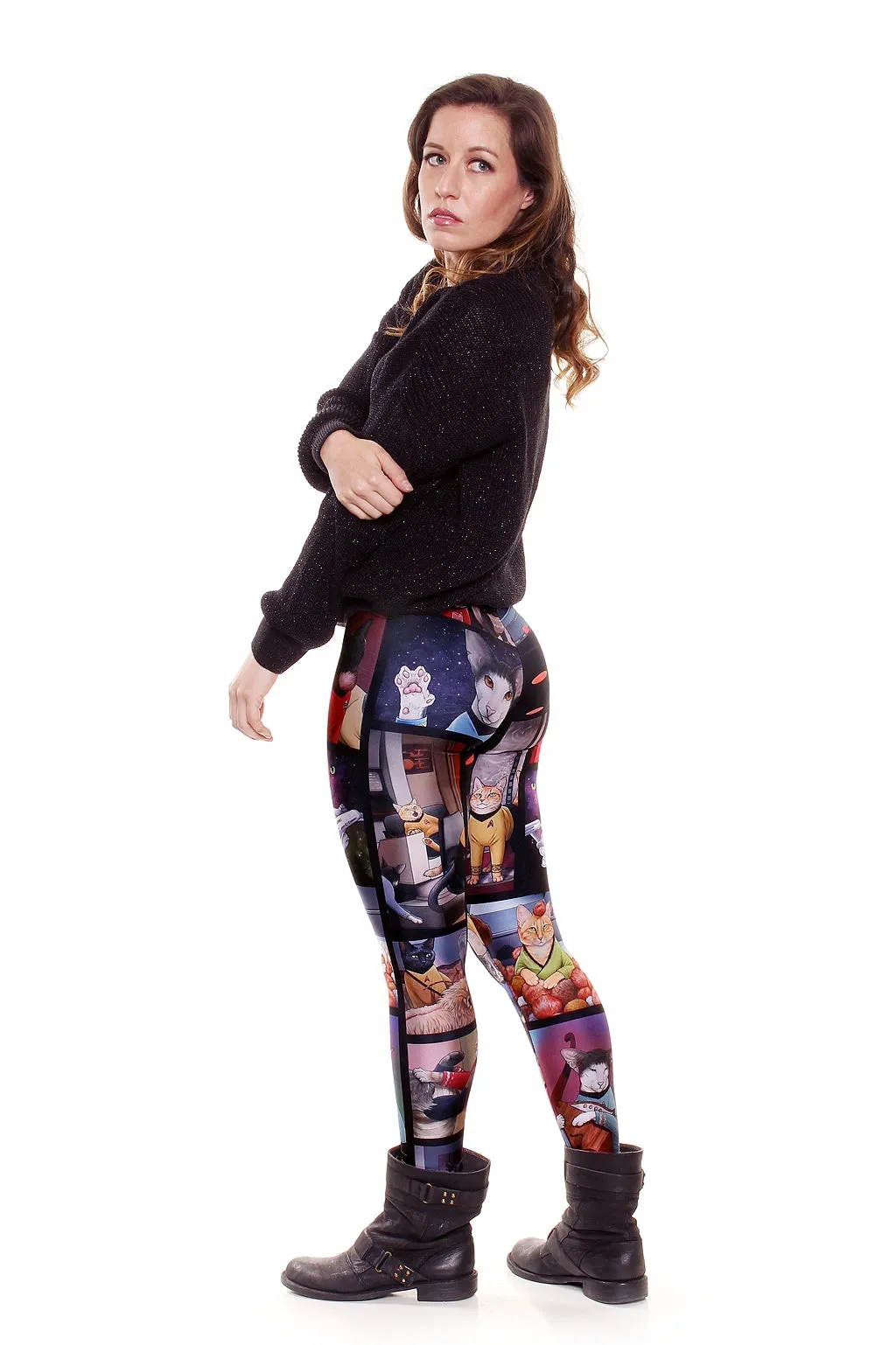 Space Cats Star Trek Leggings