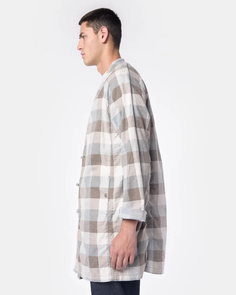 Stone Block Check Master Coat