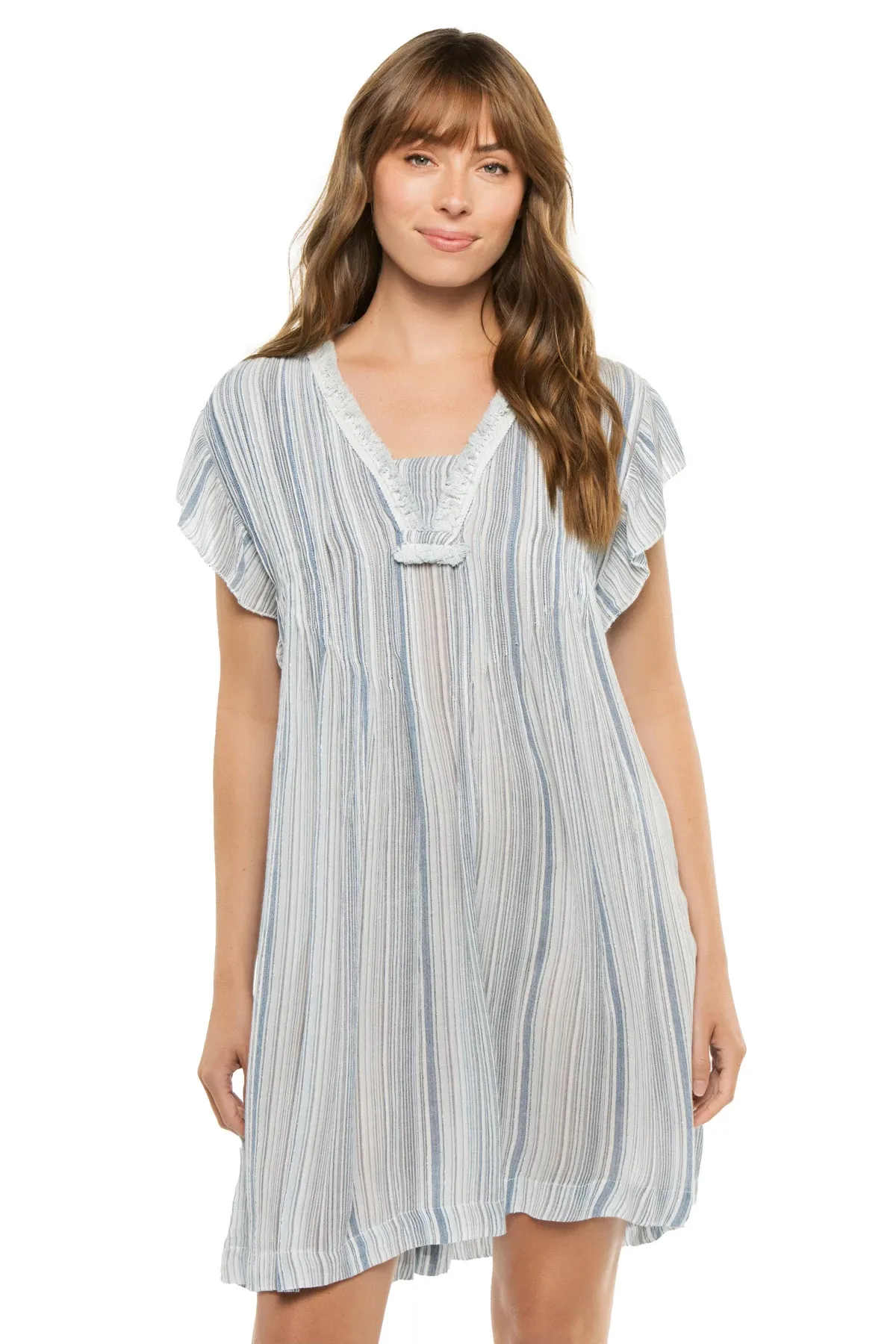 Stripe Short Sleeve Dress