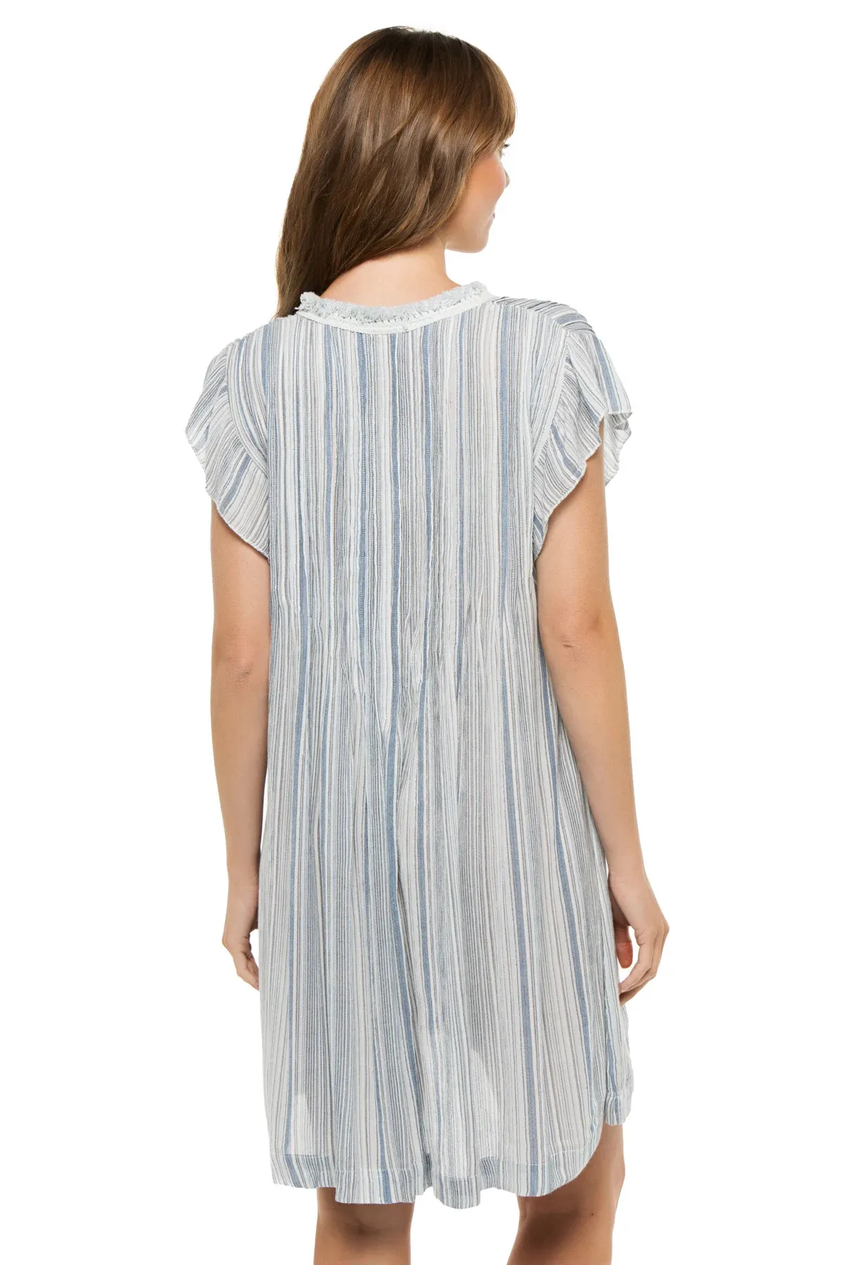 Stripe Short Sleeve Dress