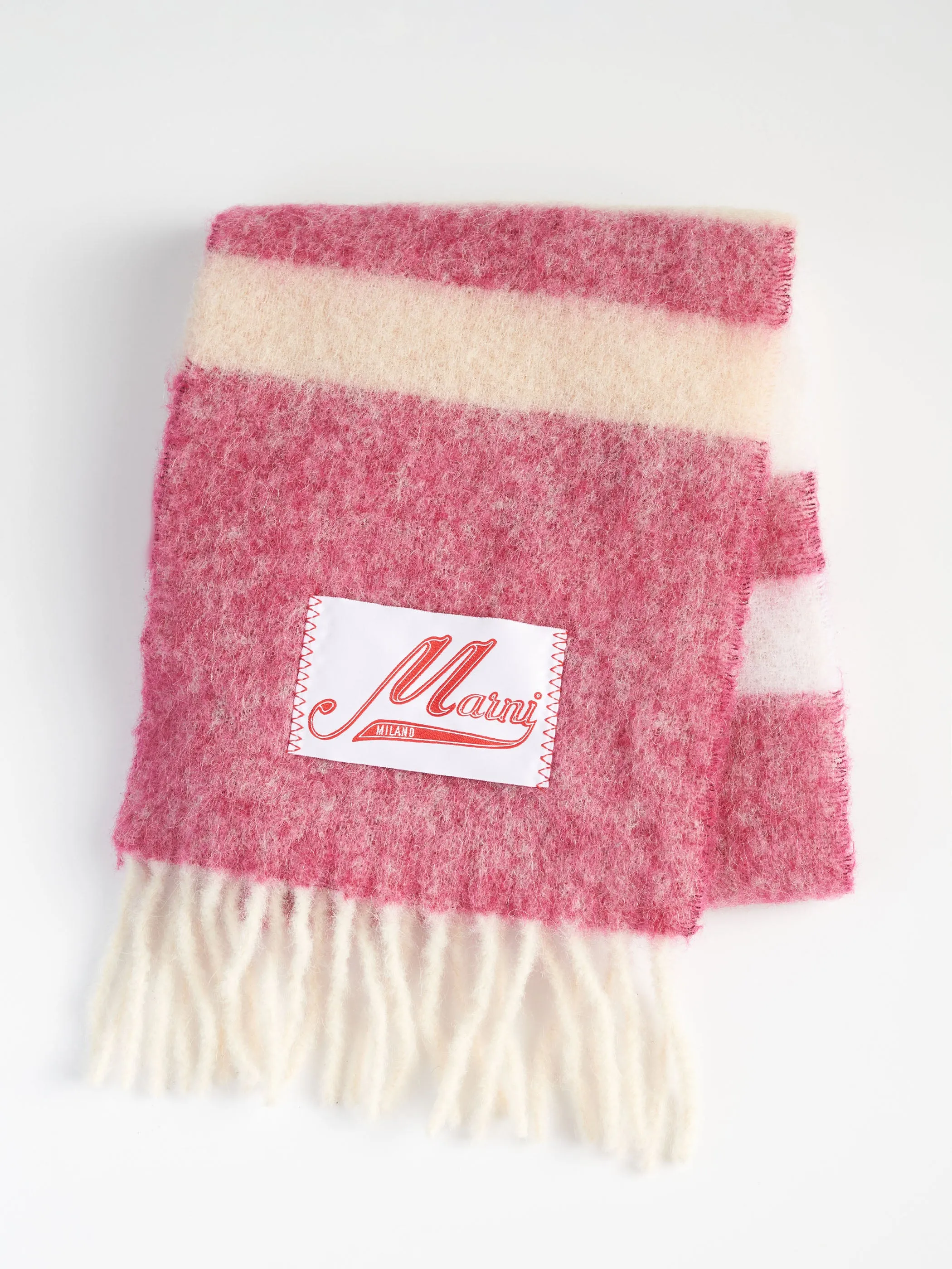 Striped Mohair Scarf -> Mohair Scarf with Stripes