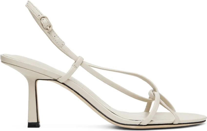 Taupe Entwined 70 Heeled Sandals by Studio Amelia